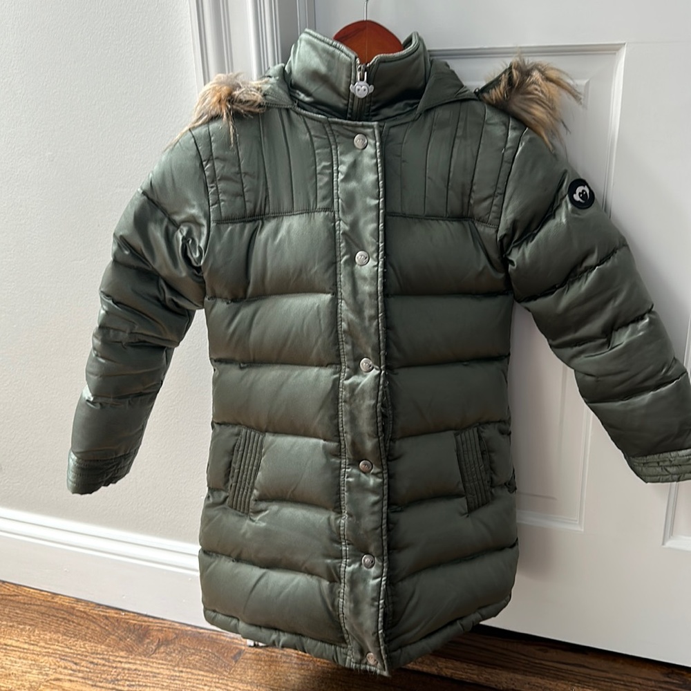 Appaman army green girls coat